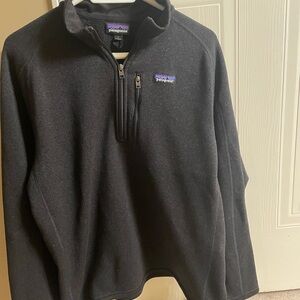 Patagonia Men's Zip-Up Black Sweater